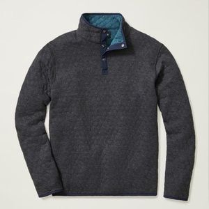 Like new Bonobos reversible quilted snap mock